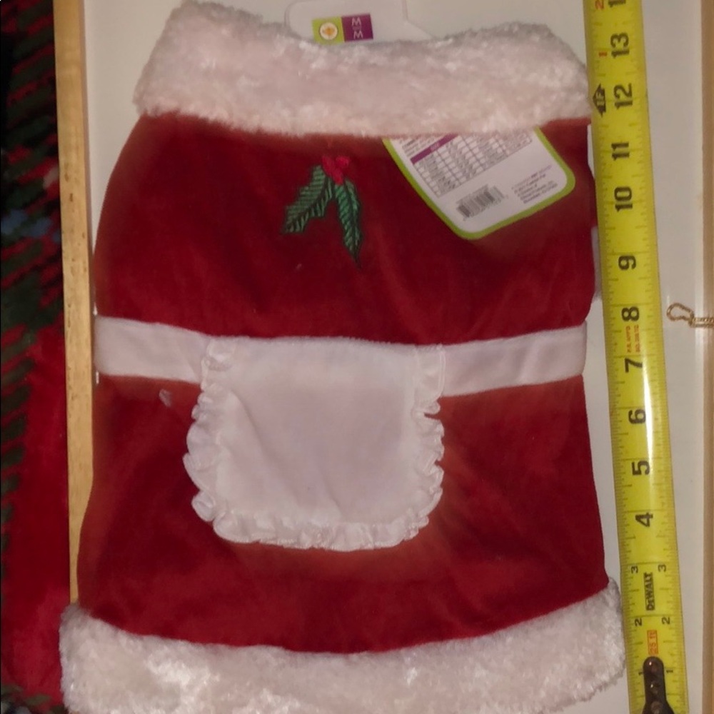 🐾🎄🐶 Dog Santa Dress Christmas Red& White 🎄🌹🎁